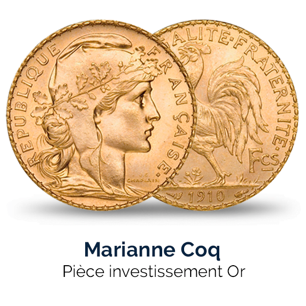 Acheter des pièces d'Or - 20 Francs Coq et Marianne