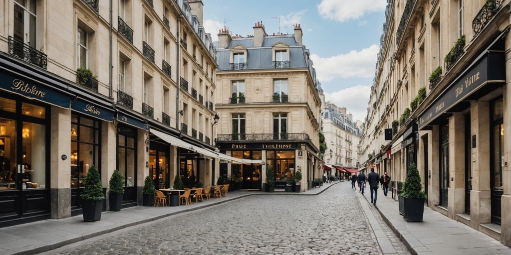 Rue Vivienne avec architecture historique